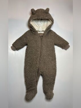 Noppies Baby Teddy Fleece Bunting Suit - Hooded Pramsuit - Size 62 4-6M